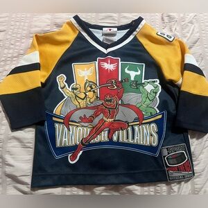 Vintage Disney Power Rangers Vanquish Villains Hockey Jersey